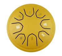 steel tongue drum, Tambor de lengua de acero, 4,5 pulgadas, ritmos de 8 tonos, tambores de mano portátiles, sonido etéreo, percusión musical for principiantes,for Musical Education(Brown)