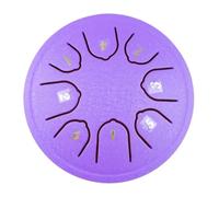steel tongue drum, Tambor de lengua de acero, 4,5 pulgadas, ritmos de 8 tonos, tambores de mano portátiles, sonido etéreo, percusión musical for principiantes,for Meditation Yoga(Signal Line)