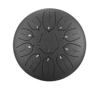steel tongue drum, Tambor de lengüeta de acero de 10 pulgadas, 11 notas, llave de tambor D, Handpan con bolsa de transporte,for Meditation Yoga(Add Pier Extension red)