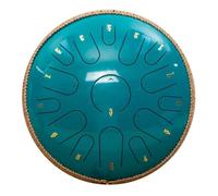 steel tongue drum, Tambor Handpan de 15 notas, tambor Zen etéreo for aliviar el estrés de 14 pulgadas con bolsa,for Musical Education(14 inch 15 tone-10)