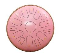 steel tongue drum, Tambor Handpan de 15 notas, tambor Zen etéreo for aliviar el estrés de 14 pulgadas con bolsa,for Musical Education(14 inch 15 tone-7)