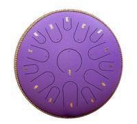 steel tongue drum, Tambor Handpan de 15 notas, tambor Zen etéreo for aliviar el estrés de 14 pulgadas con bolsa,for Musical Education(14 inch 15 tone-15)