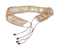Steel Tongue Drum with Braided Sisal Rope, Handwoven Decorative Edge for 12 Inch Hollow Drums, Noise Cancelling and Impact Cushioning, Elegant Accessory for Percussion Instruments
