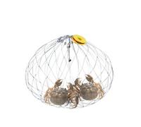 Steel Wire Crab Net - 52cm Fishing Accessories Fishing Net | Soft Steel Wire Multi-Functional Nets Automatic Opening & Closing For Catching Fish, Lobsters, and Crabs, River Crabs
