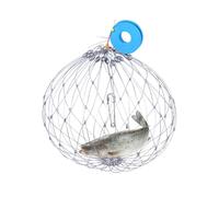 Steel Wire Crab Net, Multi-Functional Fishing Net with Automatic Opening & Closing, Ideal for Catching Fish, Lobsters, and Crabs