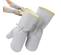 Steel Wire Dishwashing Gloves - Heavy Duty Stainless Mesh Scrub Mitts, Kitchen Cleaning Hand Gloves, Pot Scrubbing Abrasive Wash Set For Dishes Tile Counter Wall Use Women Men Housewife Mother Grandma