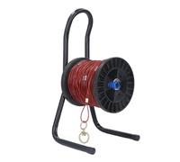 Steel Wire Measuring Rope 100M Hand Operated Rubber Coated Portable Deep Well Measuring Rope for Railway Survey Construction Site Engineering Projects