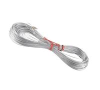 Steel Wire Measuring Rope, Construction Steel Wire Rope with Embedded Meter Scale, Flexible and Measuring Cord for Well Depth, Farmland, Railway and Engineering Surveying (100 m/328,1 pies)