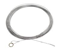 Steel Wire Measuring Rope, Construction Steel Wire Rope with Embedded Meter Scale, Flexible and Measuring Cord for Well Depth, Farmland, Railway and Engineering Surveying (30 m/98,4 pies)