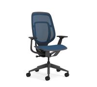 Steelcase Karman Silla de Oficina ergonómica de Altura Regulable con tapizado Azul Baltic