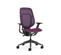 Steelcase Karman Silla de Oficina ergonómica de Altura Regulable con tapizado Rojo-Azul
