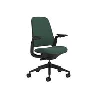 Steelcase Series 1, Silla de Oficina ergonómica con sujeción Lumbar y Brazos 4D Regulables, Respaldo de Malla Selva Profunda; Fabricado en Europa