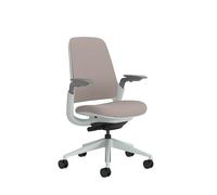 Steelcase Series 1, Silla de Oficina ergonómica con sujeción Lumbar y Brazos 4D Regulables, Respaldo de Malla Malva Apagado; Fabricado en Europa
