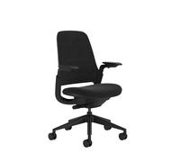 Steelcase Series 1, Silla de Oficina ergonómica con sujeción Lumbar y Brazos 4D Regulables, Respaldo de Malla Ónix; Fabricado en Europa