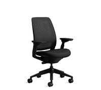 Steelcase Series 2, Silla de Oficina Ergonómica con Sujeción Lumbar y Brazos 4D Regulables, Respaldo de malla Ónix, Fabricado en Europa