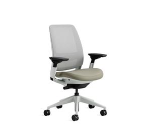 Steelcase Series 2, silla de oficina ergonómica con sujeción lumbar y brazos 4D regulables, respaldo de malla Trufa; Fabricado en Europa