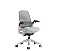 Steelcase Silla ergonómica de Oficina: Series 1, Lumbar y Brazos 4D | Nube tormenta, Brazos 4D, Ruedas para todo tipo de suelos, materiales premium, hasta 150 kg y 190 cm, comodidad del asiento