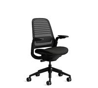 Steelcase Silla ergonómica de Oficina: Series 1, Lumbar y Brazos 4D | Ónix, Brazos 4D, Ruedas para todo tipo de suelos, materiales premium, hasta 150 kg y 190 cm, comodidad del asiento