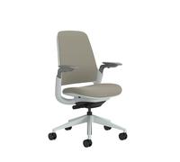 Steelcase Silla ergonómica de Oficina: Series 1, Soporte Lumbar, Brazos 4D | Trufa, Brazos 4D Ruedas para todo tipo de suelos, materiales premium, hasta 150 kg y 190 cm, comodidad del asiento