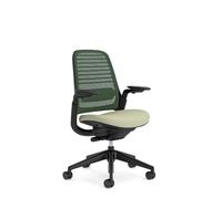 Steelcase Silla ergonómica de Oficina: Series 1, Soporte Lumbar, | Olivina, Brazos 4D, Ruedas para todo tipo de suelos, materiales premium, hasta 150 kg y 190 cm, comodidad del asiento