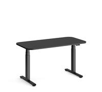 Steelcase Solo Mesa Altura Ajustable Eléctrica para Trabajar de Pie o Sentado, Controlador Programable, Potente Motor, Sensor Anticolisión y Red de Gestión de Cables. Acabados en Negro