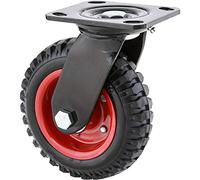 Steelex D2578 fijo Heavy Duty Industrial rueda, 6 - 1/4-inch, negro, D2580