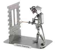 Steelman24 I Bombero Incendio del Hogar con Grabado Personal I Made in Germany I Idea para Regalo