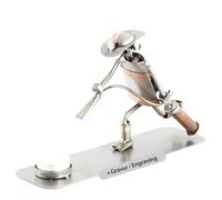 Steelman24 I Bombero Portavelas con Grabado Personal I Made in Germany I Idea para Regalo