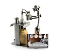 Steelman24 I Camarero con Barril De Madera con Portatarjetas De Visita con Grabado Personal I Made in Germany I Idea para Regalo