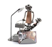 Steelman24 I Dentista con Portatarjetas De Visita I Made in Germany I Idea para Regalo I Figura de metalo