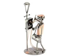 Steelman24 I Electricista con Rayo I Made in Germany I Idea para Regalo I Figura de metalo