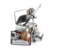 Steelman24 I Mecánico De Coches con Portatarjetas De Visita con Grabado Personal I Made in Germany I Idea para Regalo