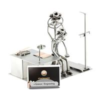 Steelman24 I Médico con Portatarjetas De Visita con Grabado Personal I Made in Germany I Idea para Regalo