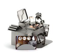 Steelman24 I Ordenador Pc con Portatarjetas De Visita I Made in Germany I Idea para Regalo I Figura de metalo