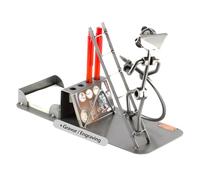 Steelman24 I Organizador De Sobremesa Bombero con Grabado Personal I Made in Germany I Idea para Regalo