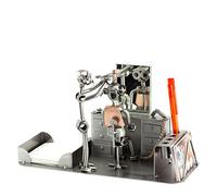 Steelman24 I Organizador De Sobremesa Peluquero I Made in Germany I Idea para Regalo I Figura de metalo