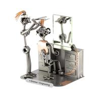 Steelman24 I Peluquera con Espejo con Grabado Personal I Made in Germany I Idea para Regalo