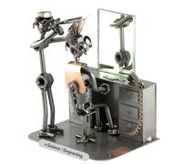 Steelman24 I Peluquero con Espejo con Grabado Personal I Made in Germany I Idea para Regalo