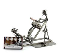 Steelman24 I Preparador Físico con Portatarjetas De Visita con Grabado Personal I Made in Germany I Idea para Regalo