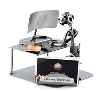 Steelman24 I Programador con Portatarjetas De Visita con Grabado Personal I Made in Germany I Idea para Regalo
