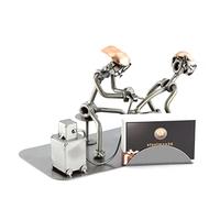 Steelman24 I Tatuador con Portatarjetas De Visita I Made in Germany I Idea para Regalo I Figura de metalo