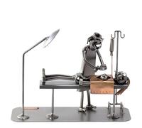 Steelman24 I Tornillo de cirujano plástico, fabricado en Alemania, hecho a mano, idea de regalo, figura de acero, figura de metal, hombre de metal