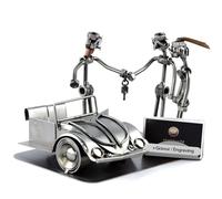Steelman24 I Vendedor De Automóviles con Portatarjetas De Visita con Grabado Personal I Made in Germany I Idea para Regalo