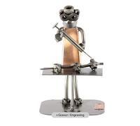 Steelman24 I Veterinario con Perro con Grabado Personal I Made in Germany I Idea para Regalo