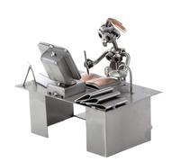 Steelman24 Los hombres de tornillos PC Computer (mujer) con placa de grabado personal I ideas regalo original Los adornos de metal I modelo