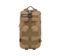 SteelMule Mochila Táctica 25L Militar - Sistema Molle Modular - Resistente, Impermeable y Compacta | Mochila de Senderismo, Viajes, Airsoft, Mochila Supervivencia, Trekking o Uso Diario (Beige)