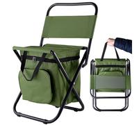 SteelMule - Silla Camping Plegable Ligera con Bolsa Térmica - Silla Plegable Playa y Camping - Ligera, Compacta y Resistente con Respaldo Ergonómico y Estructura de Aluminio para Exterior