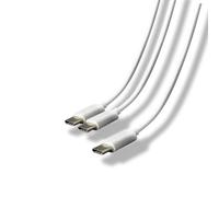 SteelPlay - Cable de carga USB para mando de PS5 (carga rápida, tipo C, compatible con mandos Sony PS5, 2 vías), color negro