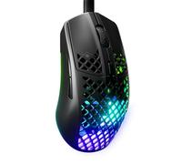SteelSeries Aerox 3 - Ratón para Juegos Holey RGB - Diseño Ultraligero Resistente al Agua - Sensor óptico TrueMove Core de 8.500 dpi - Ónix