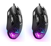 SteelSeries Aerox 5 - Raton Gaming con Cable - Diseño Ultraligero Resistente al Agua - RGB - Sensor óptico TrueMove Air 18K dpi (Paquete de 2)